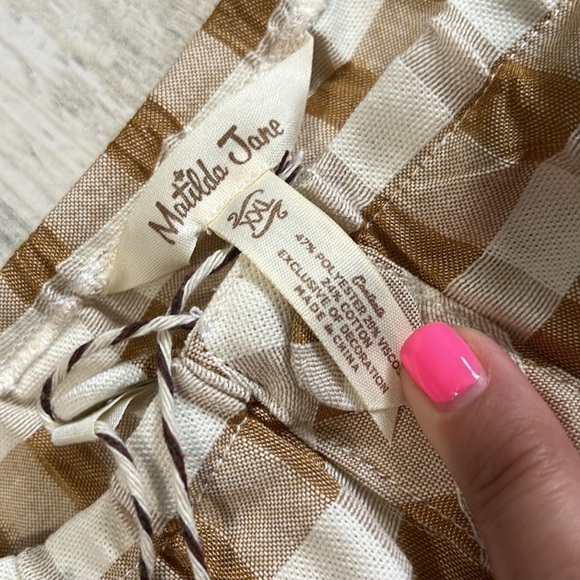 Matilda Jane Annabelle Plaid Off Shoulder Top Size XXL. NWT - Picture 7 of 11